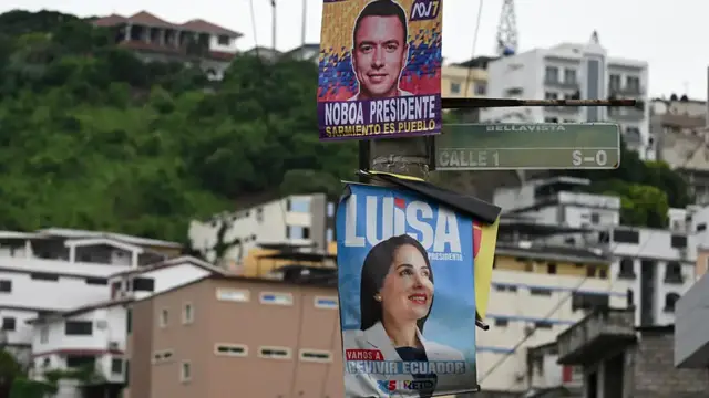 'Video thumbnail for Ecuador chooses its next president as rampant drug violence undercuts the economy'