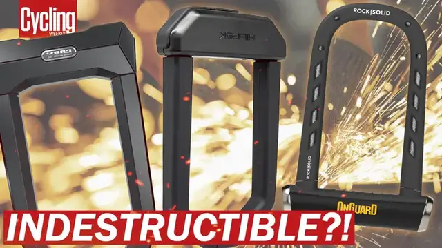 'Video thumbnail for Angle Grinder Resistant Bike Locks Tested'