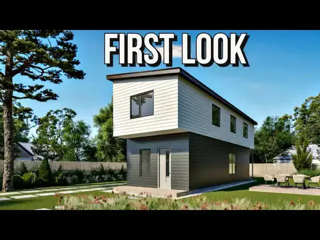 'Video thumbnail for kerry tarnow: stunning 1,100 sq ft prefab home tour in texas: cuadro model!'