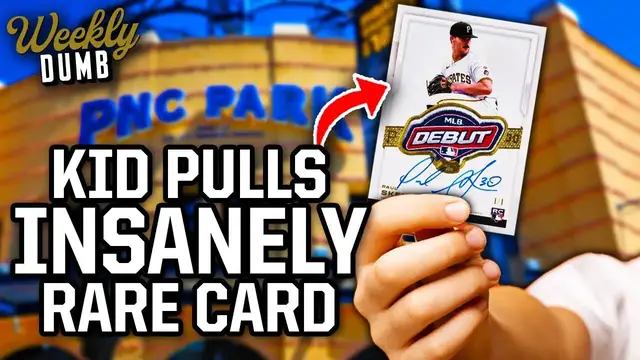 'Video thumbnail for 11 year old kid pulls the rarest Paul Skenes card and rejects the Pirates' offer | Weekly Dumb'