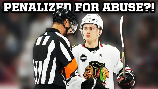 'Video thumbnail for Referee issues 10-minute penalty to Connor Bedard for abuse of officials, a breakdown'