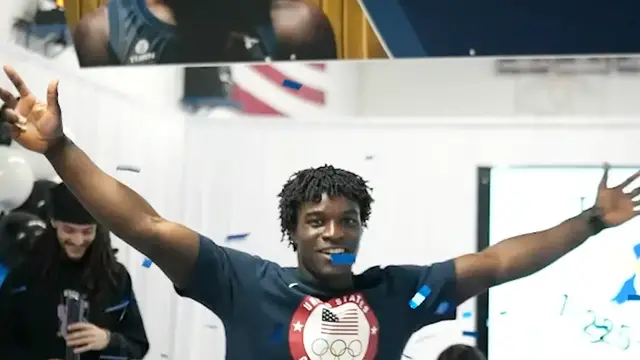 'Video thumbnail for Olympic gymnast sets record for most backflips in 24 hours'