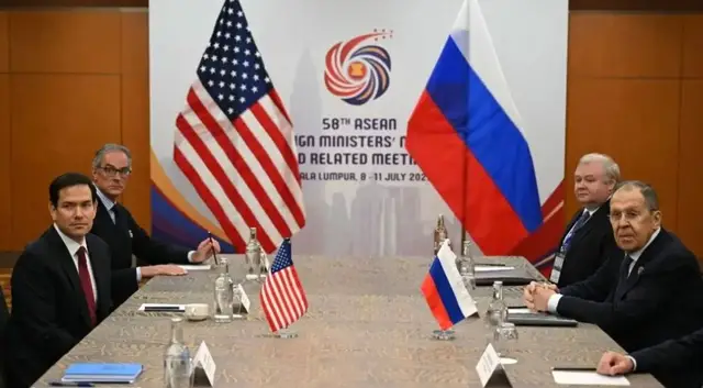 'Video thumbnail for Top US, Russia diplomats discuss Ukraine, Syria and Iran on ASEAN sidelines'