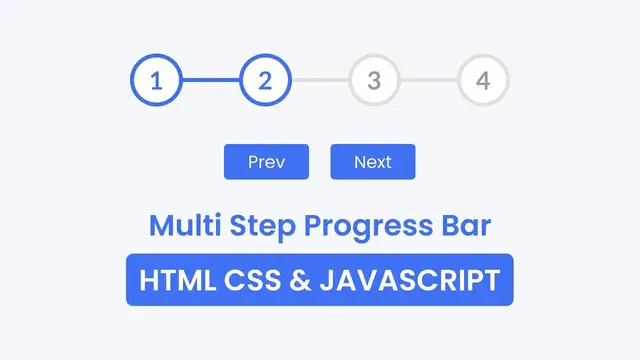 'Video thumbnail for Multi Step Progress Bar in HTML CSS & JavaScript'