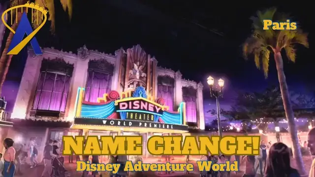 'Video thumbnail for Walt Disney Studios Park in Paris Changes Name to Disney Adventure World'