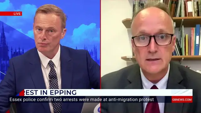 'Video thumbnail for Epping MP demands violent protesters to 'stay away' from town after migrant hotel unrest'
