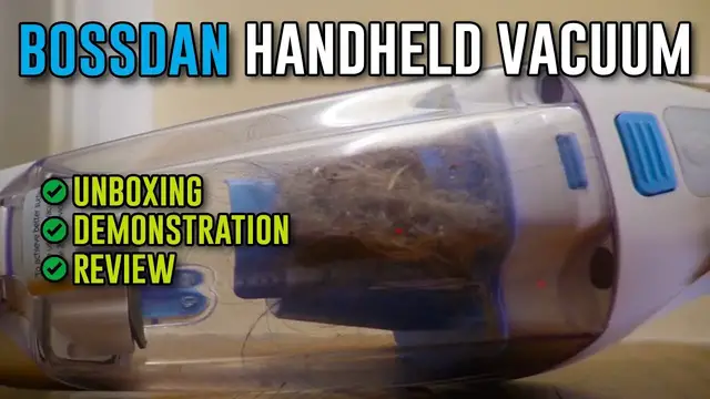 'Video thumbnail for Everything To Know About The Bossdan Cordless Handheld Vacuum Cleaner'