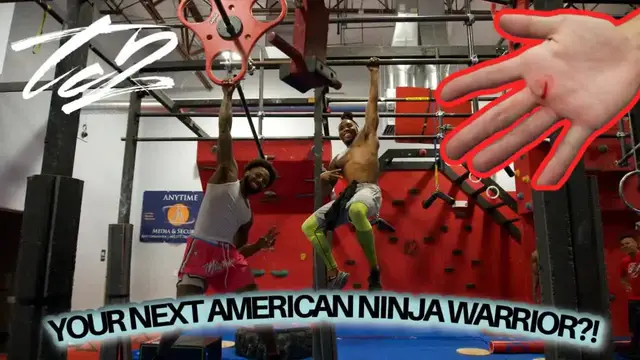 'Video thumbnail for PRO DUNKER DOES AMERICAN NINJA WARRIOR TRAINING!(VERY DANGEROUS!)'