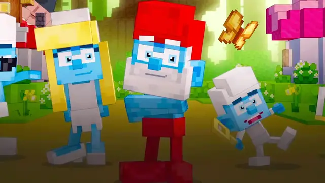 'Video thumbnail for Minecraft - Official Smurfs DLC Launch Trailer'