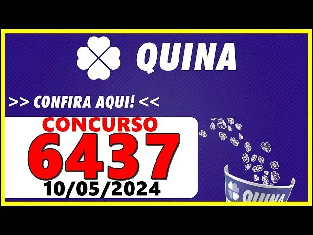 'Video thumbnail for RESULTADO DA QUINA Concurso 6437 de hoje, sexta 10/05/2024 - Quina 6437'