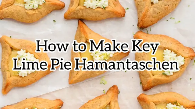 'Video thumbnail for How to Make Key Lime Pie Hamantaschen'