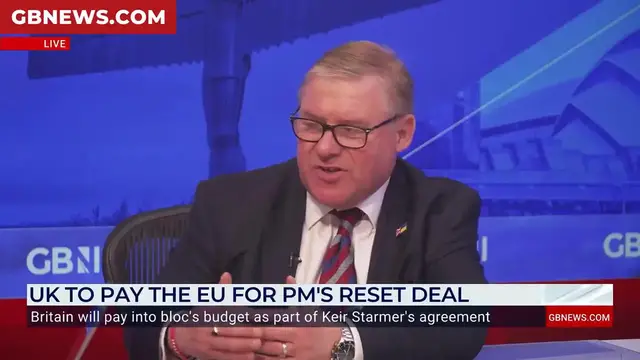 'Video thumbnail for Mark Francois says Keir Starmer’s 'dynamic alignment' with the EU turns Britain into a 'rule-taker''