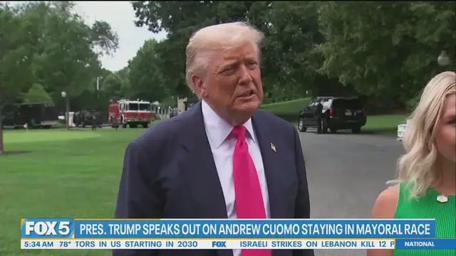 'Video thumbnail for Trump on Cuomo's campaign: 'I think he has a shot''
