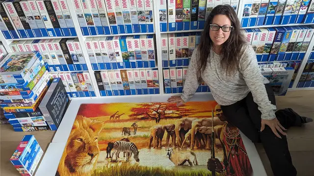 'Video thumbnail for Puzzle enthusiast pieces together largest collection of jigsaws'