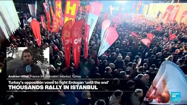 'Video thumbnail for Protests continue unabated in Istanbul, initiated by the opposition party'