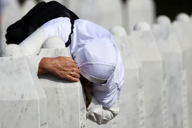 'Video thumbnail for Families gather in Bosnia to remember Srebrenica genocide victims, decades on'