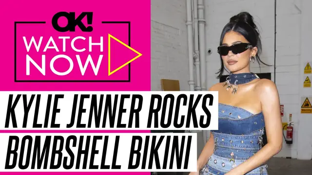 'Video thumbnail for Kylie Jenner Strips Down and Poses in New 'Bombshell-Inspired' Bikini Line: Photos'