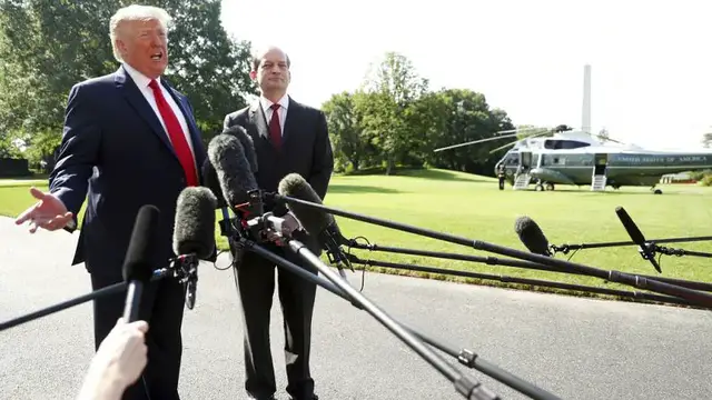'Video thumbnail for Trump downplays US State Department's failure to release more Epstein files'