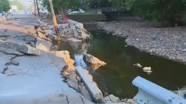 'Video thumbnail for Plainfield, NJ flood repairs underway'