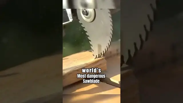'Video thumbnail for Dangerous Crescent Saw Blade Test: Wood Cutting Experiment'