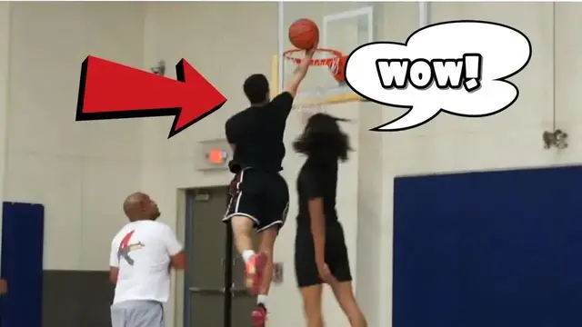 'Video thumbnail for Pro Dunker Playing 5v5 Basketball'