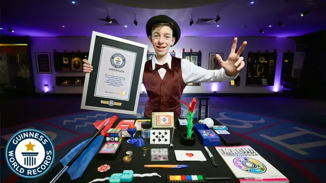 'Video thumbnail for Most magic tricks performed in one minute (under 16)'