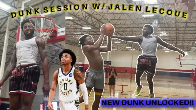 'Video thumbnail for CRAZY Dunk Session W/ NBA Player!'