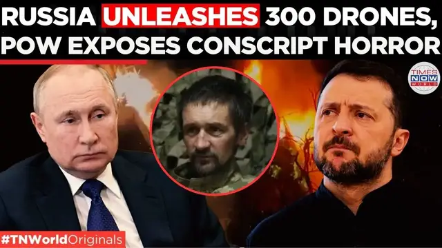 'Video thumbnail for Russia Hits Ukraine with 300 Drones | POW Reveals Truth About Half-Dead Conscripts Filling Ranks'