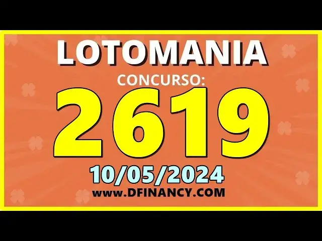 'Video thumbnail for Resultado Lotomania Concurso 2619 de hoje, sexta 10/05/2024 - Lotomania 2619'