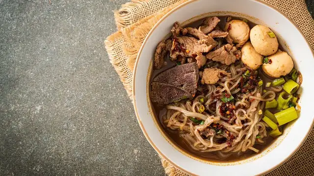 'Video thumbnail for The Secret to Thai Boat Noodle Soup'