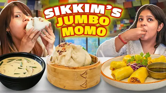 'Video thumbnail for Trying Deepika Padukone’s Favourite Dish | Giant Momo, Wai Wai Laphing & More at Taste of Sikkim'