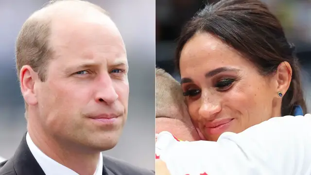 'Video thumbnail for Meghan's "Flirty" Hugs Made Prince William Cringe'