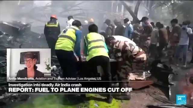 'Video thumbnail for India orders airlines to inspect certain Boeing models after Air India crash'