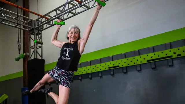 'Video thumbnail for Meet the oldest ninja warrior athlete'
