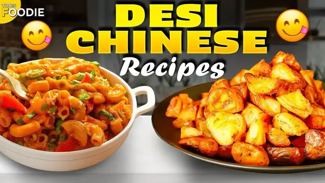 'Video thumbnail for Desi Chinese Pasta & Crispy Potatoes | Easy Indo-Chinese Recipes | Desi Chinese RECIPES!'