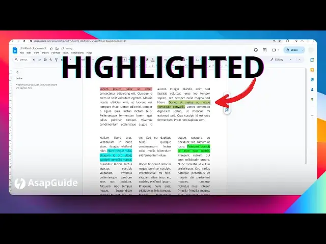 'Video thumbnail for How to Remove Text Highlighting in Google Docs'