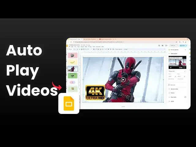 'Video thumbnail for How to Automatically Play Video in Google Slides'