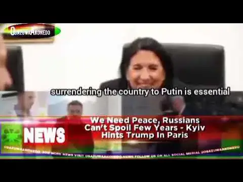 'Video thumbnail for We Need Peace, Russians Can't Spoil Few Years - Kyiv Hints Trump In Paris'