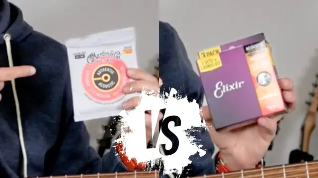 'Video thumbnail for Compared: Martin Lifespan 2.0 VS Elixer Nanoweb Strings'