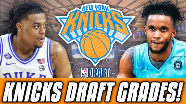 'Video thumbnail for New York Knicks 2022 NBA Draft Grades! | NY Knicks DRAFT Guard Trevor Keels & SIGN PG Jean Montero'