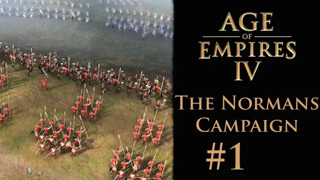 'Video thumbnail for Age of Empires IV - The Battle of Hastings (The Normans) - Single Player Campaign Gameplay #1'