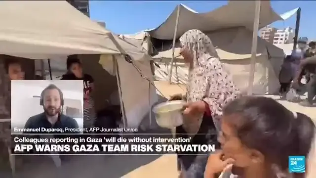 'Video thumbnail for 'Our journalists might die of hunger': AFP press agency warns Gaza team risk starvation'
