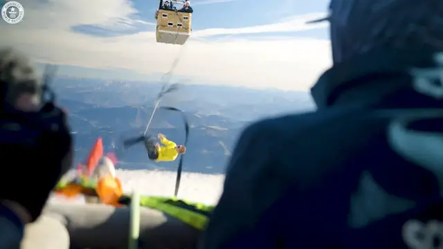 'Video thumbnail for Highest slackline walk'