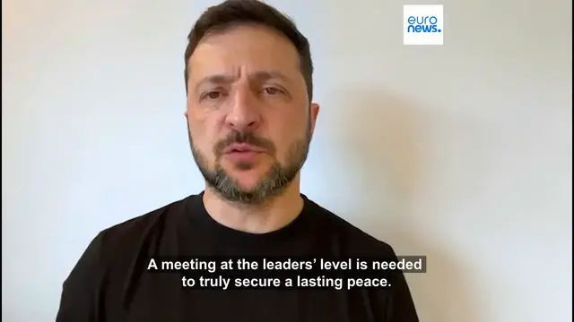 'Video thumbnail for Zelenskyy proposes new round of peace talks with Russia'