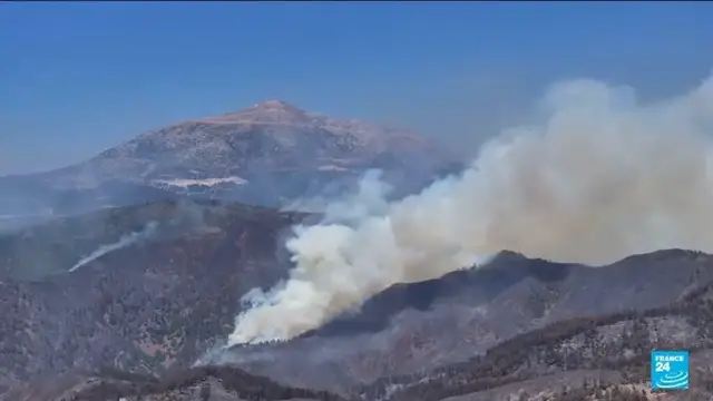 'Video thumbnail for Turkey, Jordan send firefighters to Syria as wildfires burn for fourth day'