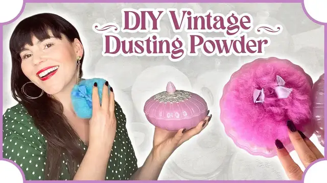 'Video thumbnail for DIY Vintage Dusting powder and My Vintage Dusting Powder Collection'