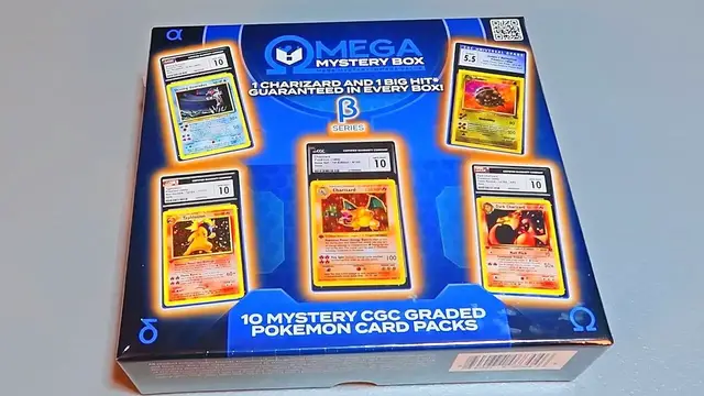 'Video thumbnail for New ​​​Omega BETA Mystery Box 10 CGC Graded Pokemon Cards​​​'