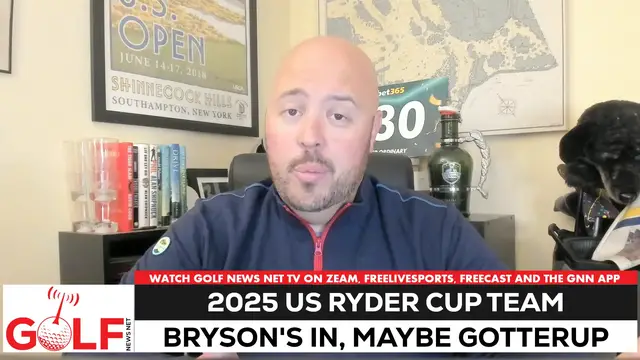 'Video thumbnail for US Ryder Cup team taking shape after 2025 British Open'
