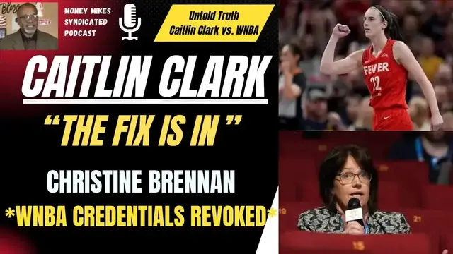 'Video thumbnail for money mike’s syndicated podcast: caitlin clark 'the fix'? christine brennan on wnba player strategy & controversy'