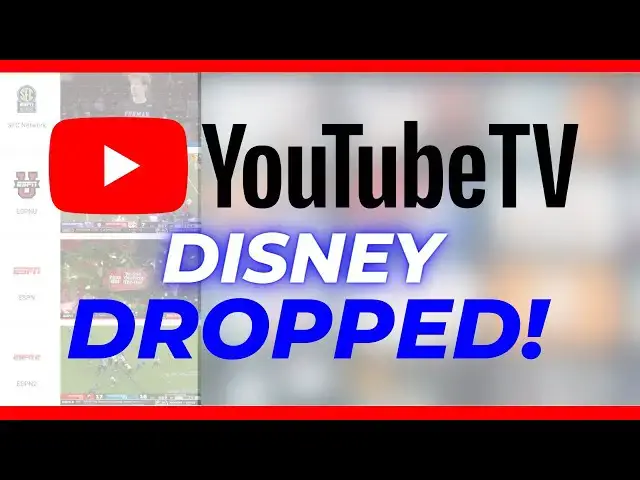 'Video thumbnail for NEWS ALERT: YouTube TV Just Lost ESPN, ABC and Other Disney-Owned Networks: Who's to Blame?'